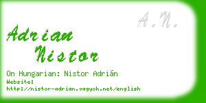 adrian nistor business card